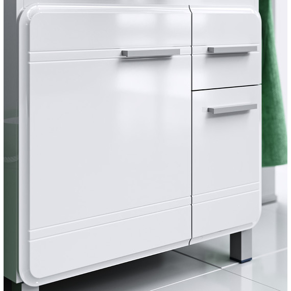 Тумба напольная с раковиной Aqwella Корсика 75 см KOR0107 (Раковина Стиль 75) - фото 5