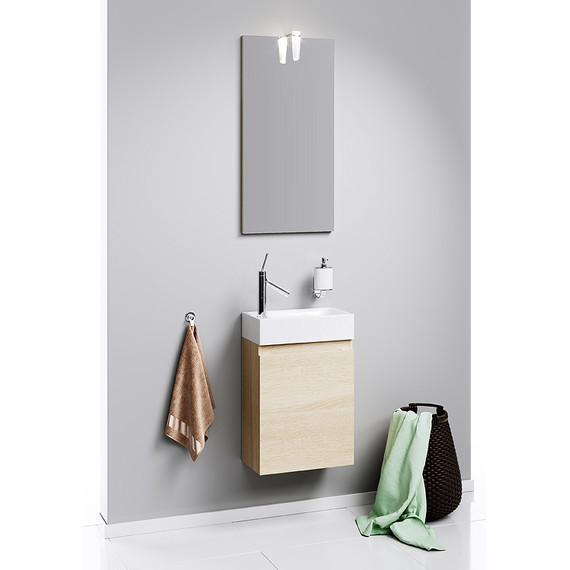 Зеркало Aqwella Леон-МР 40 см Ln-MP.02.04/DS, дуб сонома - фото 3