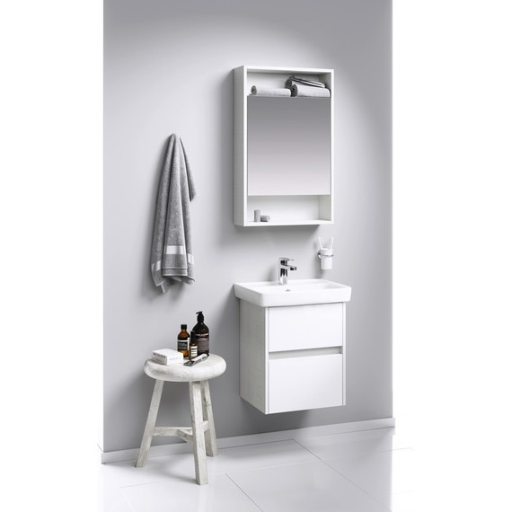 Зеркало-шкаф Aqwella Сити 50 см SIT0405DK, дуб канадский - фото 3