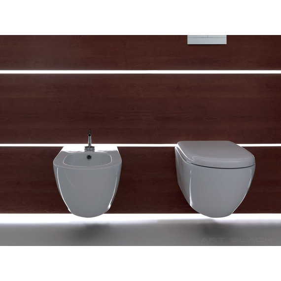 Унитаз подвесной безободковый Kerasan Aquatech 371401 - фото 7