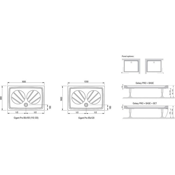 Поддон Ravak Galaxy Gigant Pro 120х80 см XA03G401010 - фото 4
