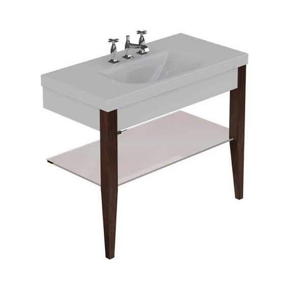 Раковина подвесная с консолью Kerasan Bentley 100 см 393101*1 - фото 