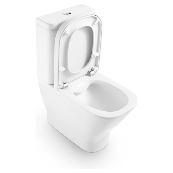 Унитаз-компакт безободковый Roca Gap Clean Rim 34273700H - фото 2