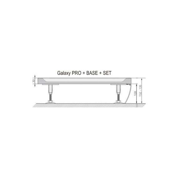 Панель с креплением Ravak Elipso Pro 100 см Set XA93A001010 - фото 2