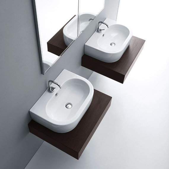 Раковина подвесная Kerasan Flo 60 см 314201*1 - фото 7