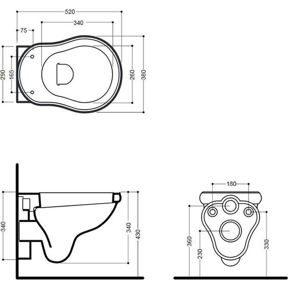 Унитаз подвесной Kerasan Retro 101501 - фото 5