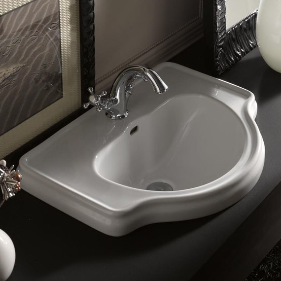 Раковина врезная на столешницу Kerasan Retro 60 см 103001*1 - фото 4