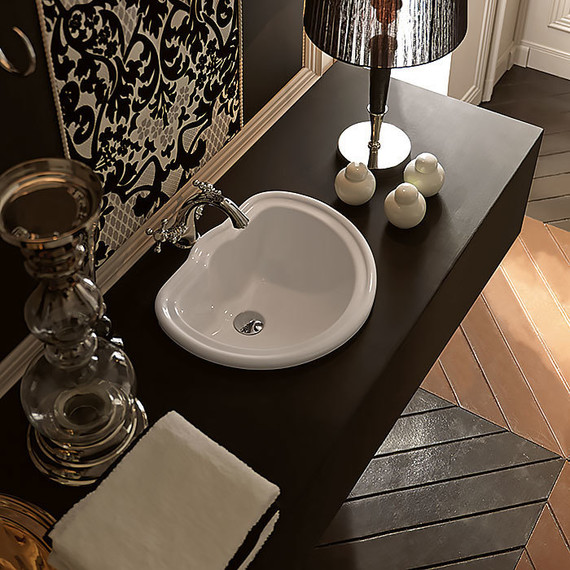 Раковина врезная на столешницу Kerasan Retro 50 см 103101bi*0 - фото 2