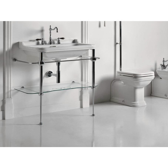 Раковина с консолью Kerasan Waldorf 80 см 4141K1bi/cr*1 - фото 4