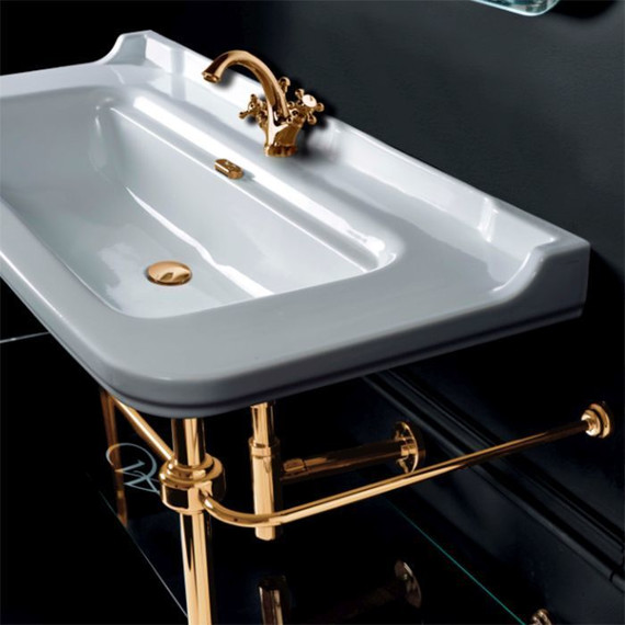 Раковина подвесная Kerasan Waldorf 120 см 4144K1bi/cr*1 - фото 4