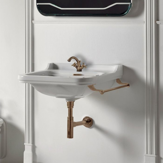 Раковина подвесная Kerasan Waldorf 60 см 4140K1bi/cr*1 - фото 4