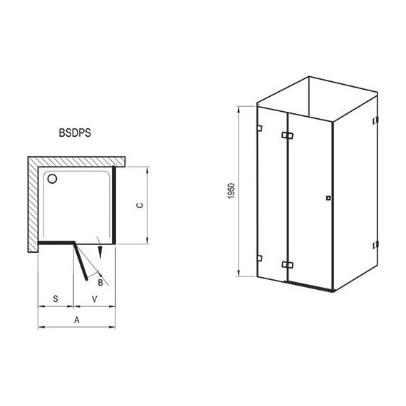 Душевое ограждение Ravak Brilliant BSDPS 110х80 см 0ULD4A00Z1 L хром/прозрачное - фото 7