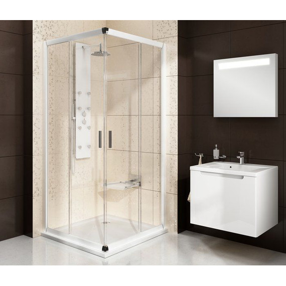 Душевое ограждение Ravak Blix BLRV2K 90x90 см 1XV70100Z1 белый/прозрачное - фото 3