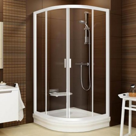 Душевое ограждение Ravak Blix BLCP4 90x90 см 3B270100ZG белый/матовое - фото 