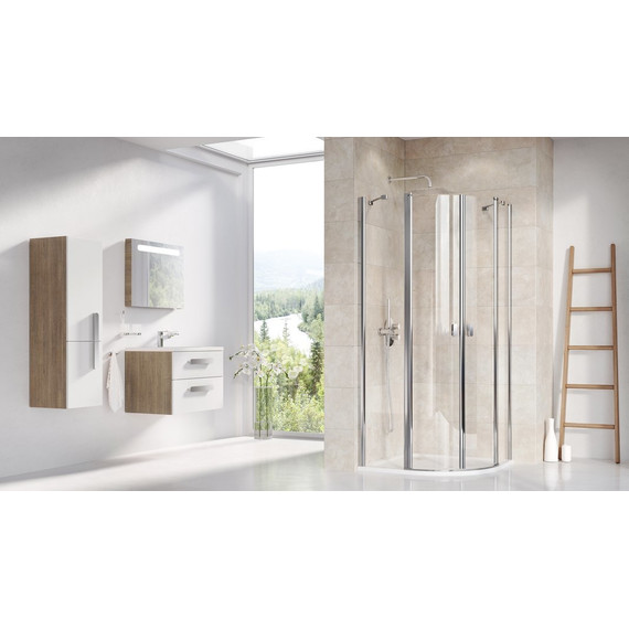 Душевое ограждение Ravak Chrome CSKK4 80x80 см 3Q140C00Z1 алюминий/прозрачное - фото 3