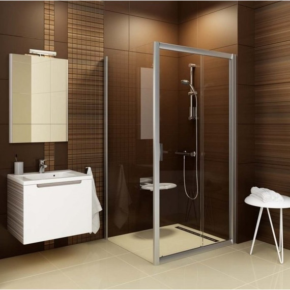 Душевое ограждение Ravak Blix BLDP2+BLPS 120х100 см, сатин/прозрачное - фото 3