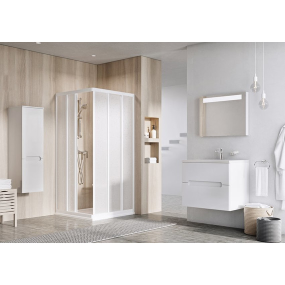 Душевое ограждение Ravak Supernova ASRV3+ASRV3 90x90 см 15V701R2ZG белый/матовое - фото 3