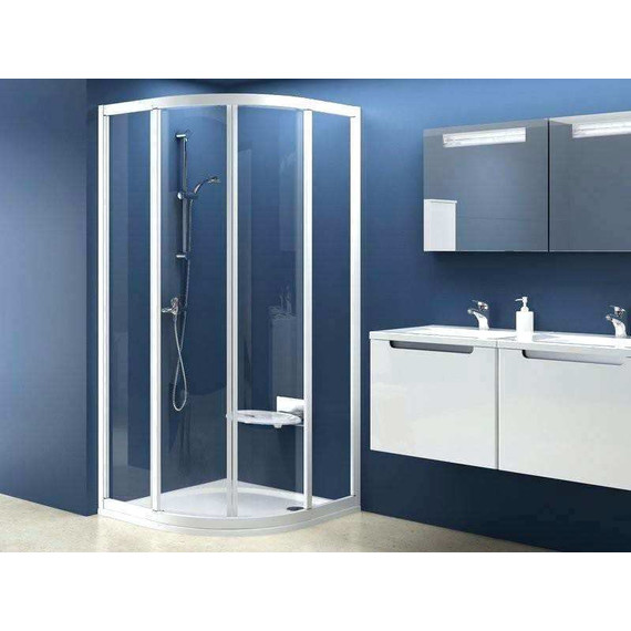 Душевое ограждение Ravak Supernova SKCP4 90x90 см 3117O102Z1 белый/прозрачное - фото 4