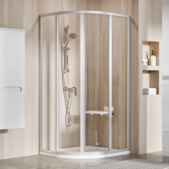 Душевое ограждение Ravak Supernova SKCP4 90x90 см 3117O10211 белый/pearl - фото 