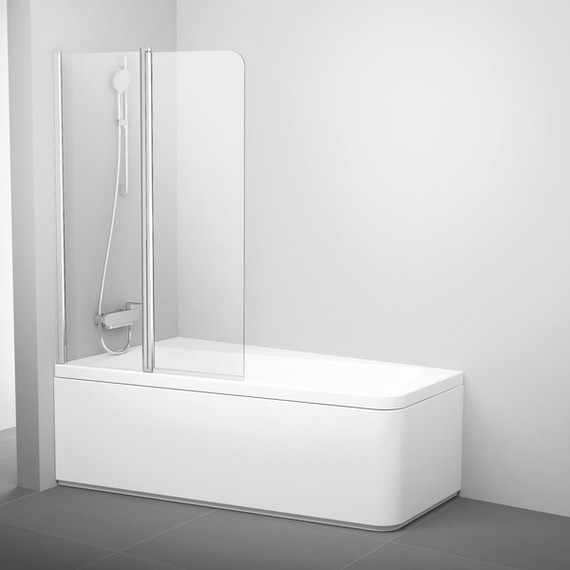 Шторка для ванны Ravak 10° 10CVS 100 см 7QLA0103Z1 L белый/прозрачное - фото 