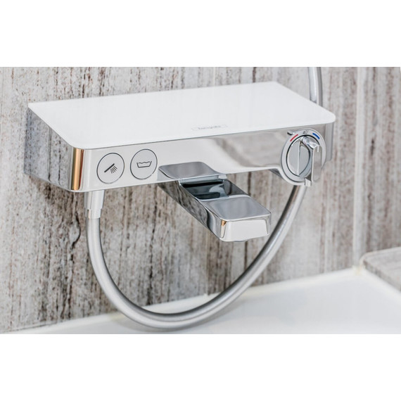 Смеситель для ванны с термостатом Hansgrohe ShowerTablet Select 300 13151400, белый/хром - фото 2