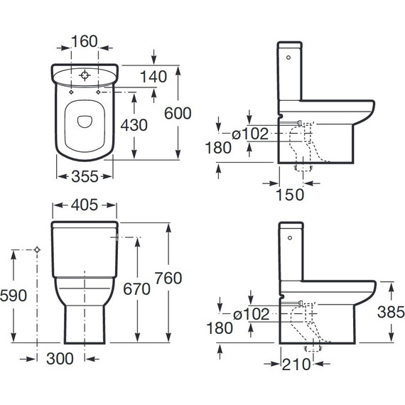 Унитаз-компакт Roca Dama Senso Compacto 342518000 - фото 6