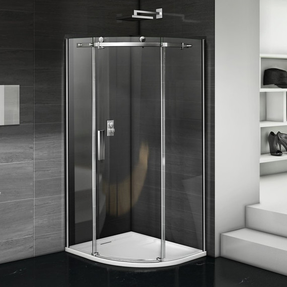 Душевое ограждение Bas Galaxy R-90-C-CH 90х90 см, хром/прозрачное - фото 