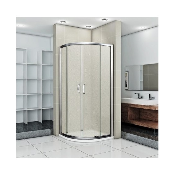 Душевое ограждение Bas Infinity R-90-G-CH 90х90 см хром/матовое - фото 