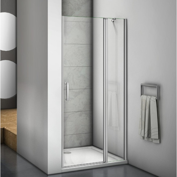 Душевая дверь Bas Mokka WTW-110-C-WE 110 см алюминий/прозрачное - фото 