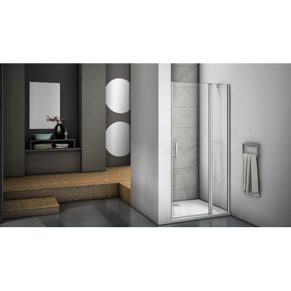 Душевая дверь Bas Mokka WTW-110-C-WE 110 см алюминий/прозрачное - фото 5