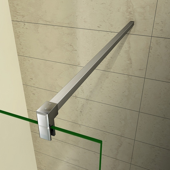 Душевая перегородка Bas Walk In SP-140-C-CH 140 см хром/прозрачное - фото 3