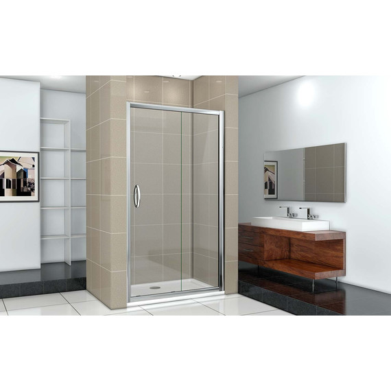 Душевая дверь Bas Infinity WTW-110-W-CH 110 см хром/узор - фото 3