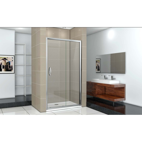 Душевая дверь Bas Infinity WTW-140-G-CH 140 см хром/матовое - фото 4