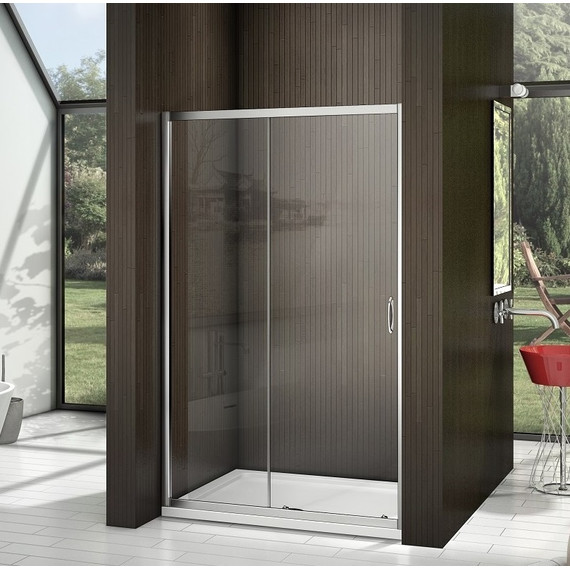 Душевая дверь Bas Latte WTW-130-C-WE 130 см алюминий/прозрачное - фото 