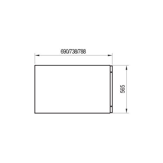 Панель боковая для ванны Ravak Domino A U 75 см CZ00130A00 - фото 3