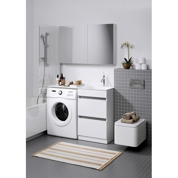 Тумба напольная с раковиной-столешницей Aqwella Forma 115 см FOR01052 R, 2 ящика - фото 7