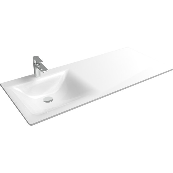 Тумба напольная с раковиной-столешницей Aqwella Forma 115 см FOR0105KL, б/к - фото 9