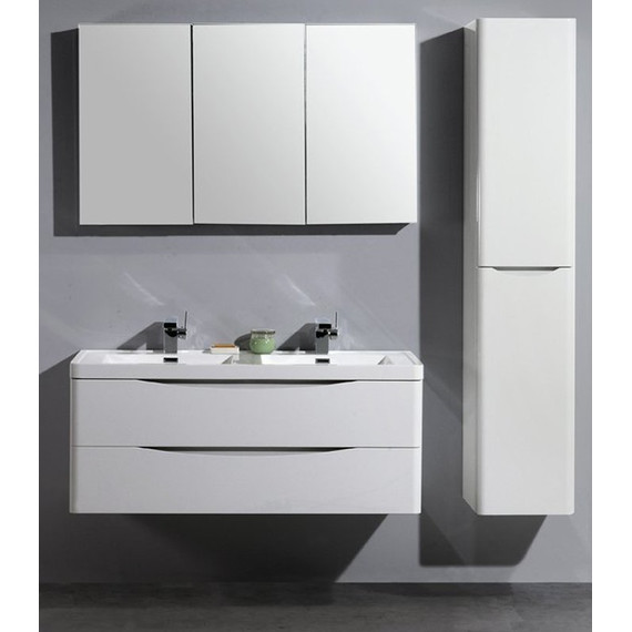 Пенал подвесной BelBagno ANCONA-N-1500-2A-SC-BL-L 40 см, левый, белый - фото 4