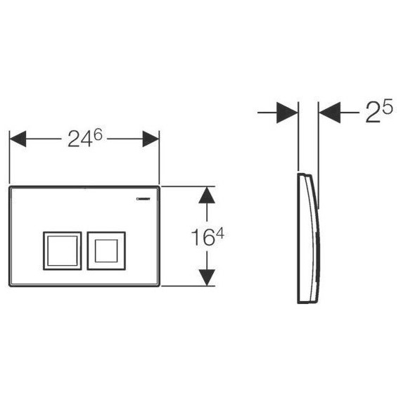 Смывная клавиша Geberit Delta 50 115.135.11.1 - фото 3