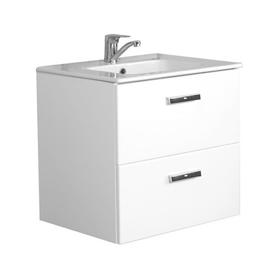 Тумба подвесная с раковиной  Roca Victoria NORD 60 см ZRU9000028, белый - фото 