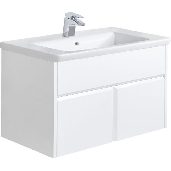 Тумба подвесная с раковиной Roca Up 70 см ZRU9303011, белый - фото 