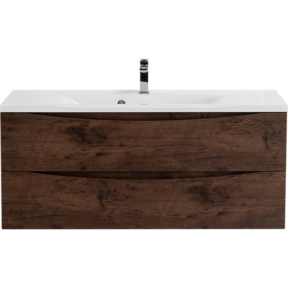 Тумба подвесная с раковиной BelBagno MARINO-1200-2C-SO-RW-P 120 см, Rovere Moro - фото 
