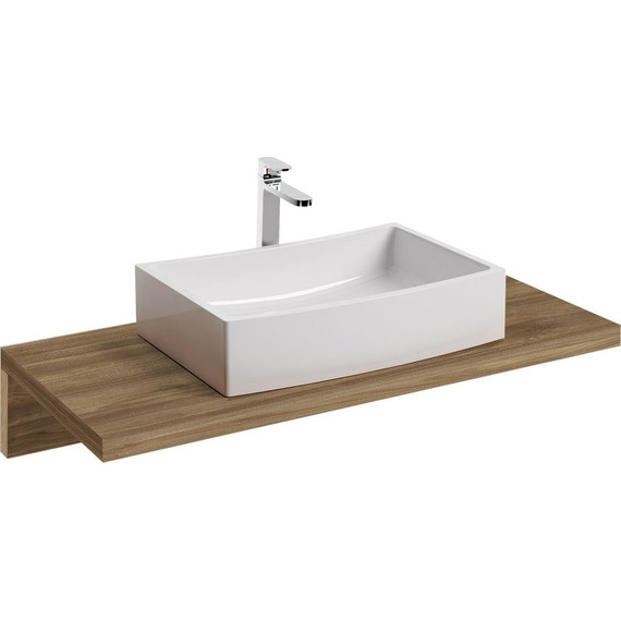 Столешница Ravak Formy L 80 см X000000836, тёмный орех - фото 4