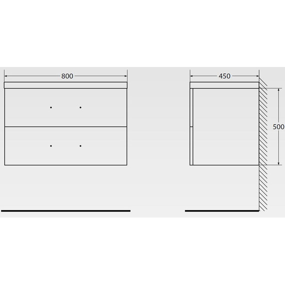 Тумба подвесная с раковиной BelBagno AURORA-800-2C-SO-PP 80 см, Pino Pasadena, Цвет фасада: Pino Pasadena - фото 7