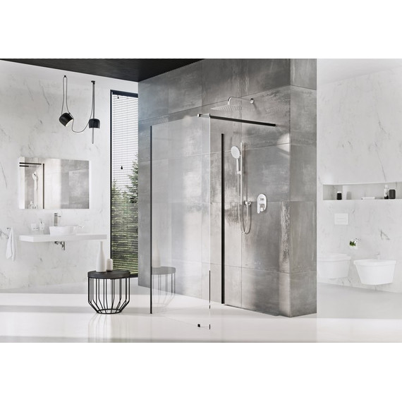 Душевое ограждение Ravak Walk-In Corner 120х90 см GW1CG7300Z1 чёрный/прозрачное - фото 2