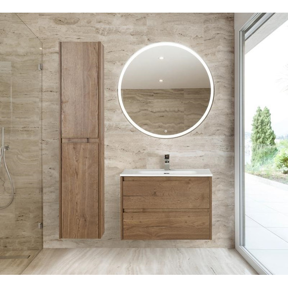 Тумба подвесная с раковиной BelBagno KRAFT-900-2C-SO-RT 90 см, Rovere Tabacco - фото 3