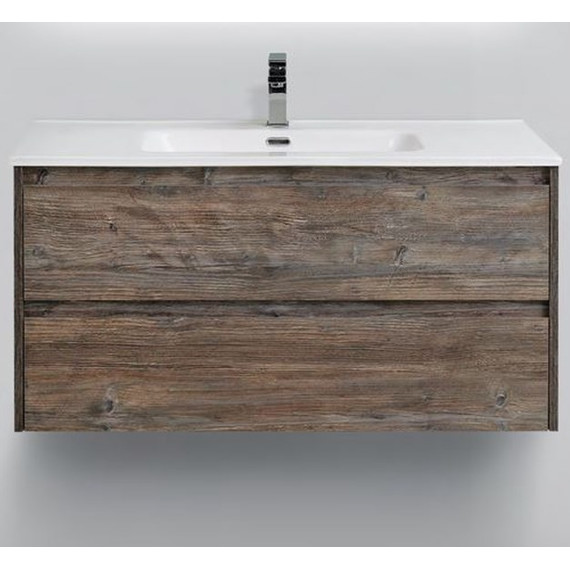 Тумба подвесная с раковиной BelBagno KRAFT-1000-2C-SO-PP 100 см, Pino Pasadena - фото 