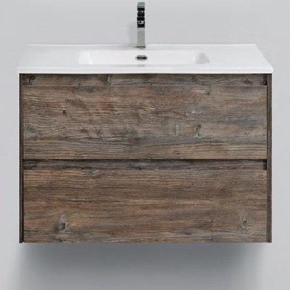 Тумба подвесная с раковиной BelBagno KRAFT-600-2C-SO-PP 60 см, Pino Pasadena, Цвет фасада: Pino Pasadena - фото 