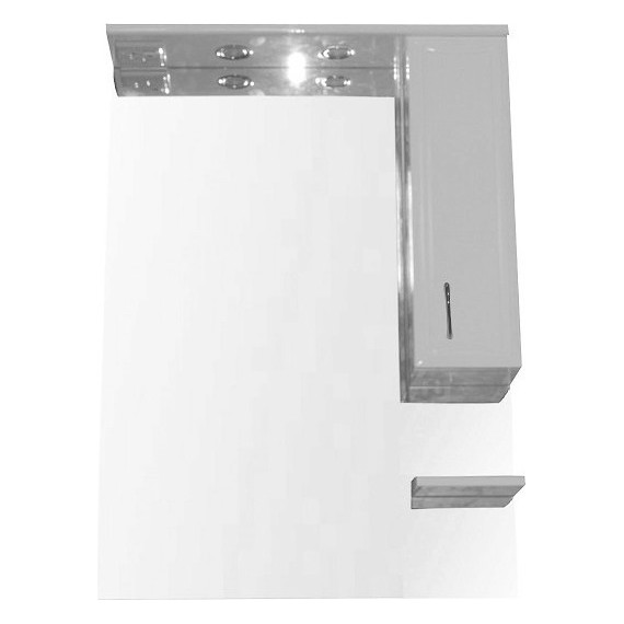 Зеркало-шкаф Стиль Коралл-70 см R, белый - фото 