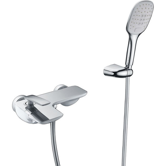 Смеситель для ванны Timo Helmi 4014/00-16Y, хром/белый - фото 